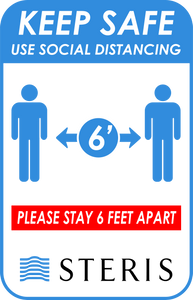 Keep Safe #2 - Use Social Distancing (Blue)
