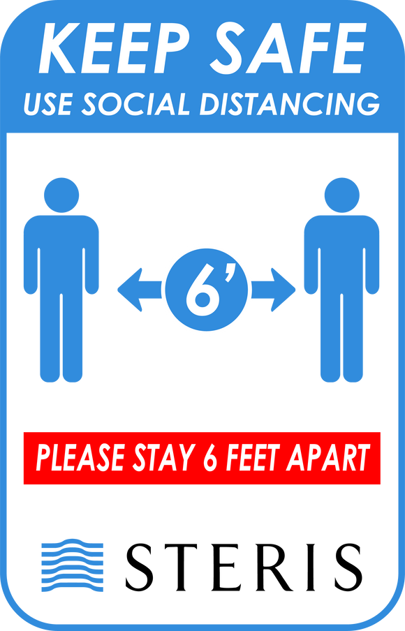 Keep Safe #2 - Use Social Distancing (Blue)