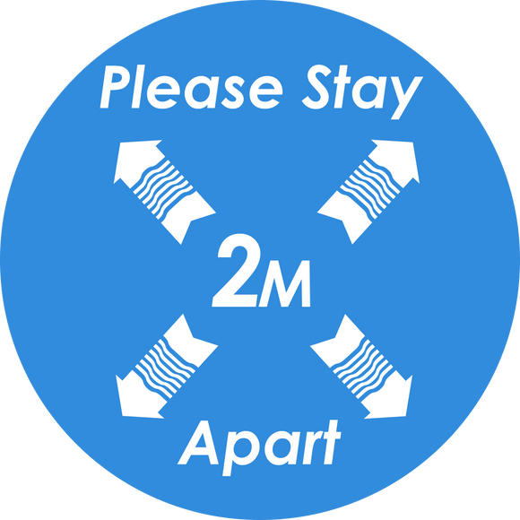 Please Stay 2m Apart - Circle